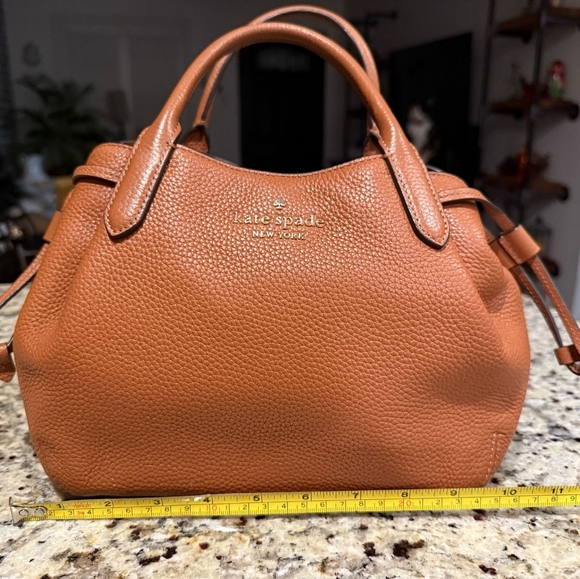 Kate Spade Brown Leather Handbag and Wallet Set 10x8 - Picture 4 of 11